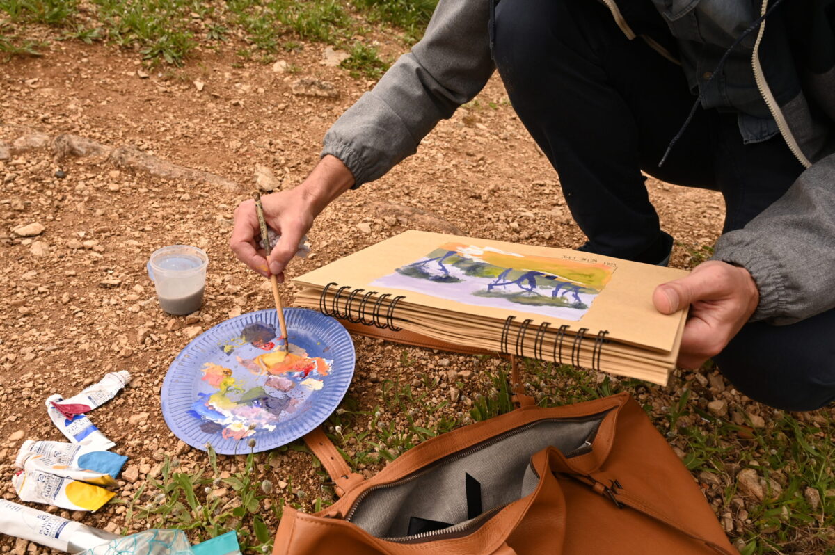 Peindre un paysage du sud-ouest à la gouache à partir d&rsquo;une photo