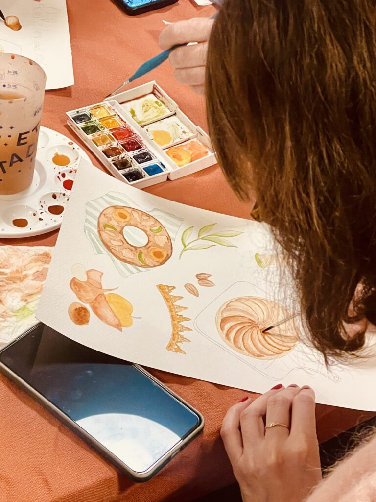 Atelier « café-aquarelle » recette de cuisine